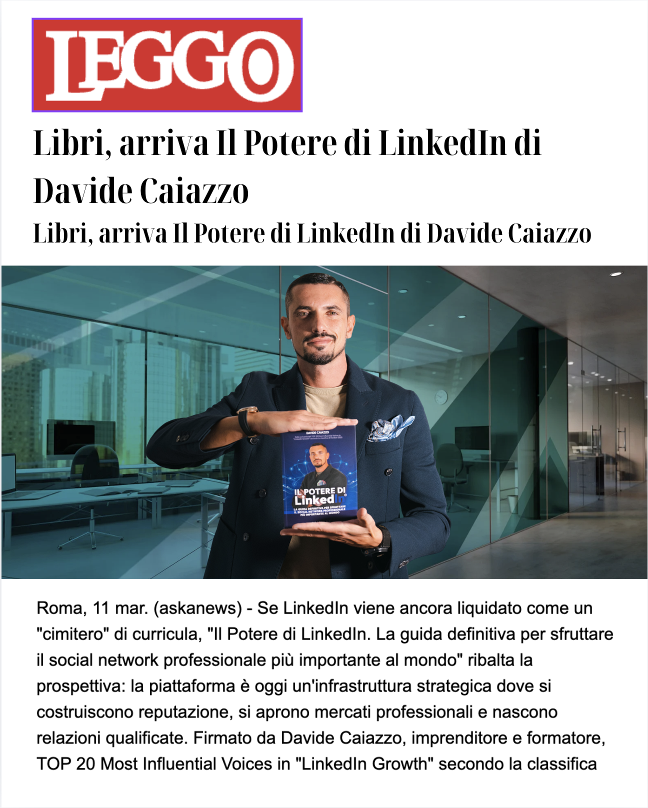 Leggo - Il Potere di LinkedIn